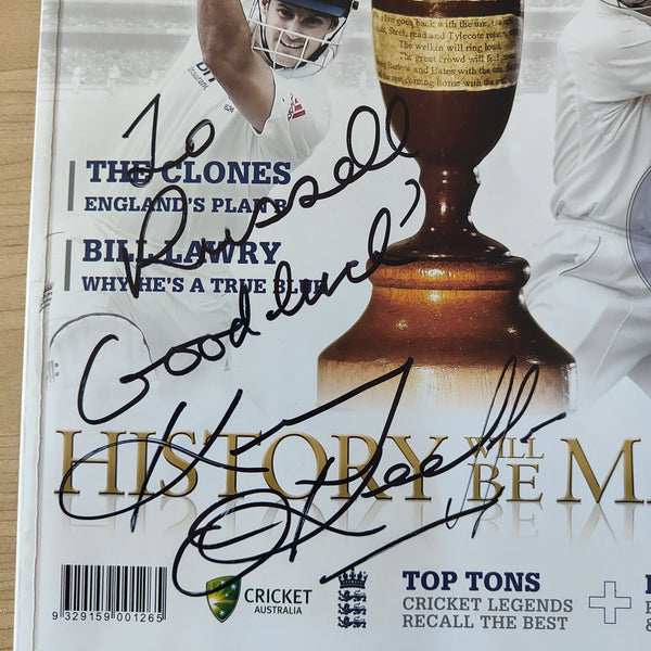 2010 December 26-30 The Ashes Melbourne Cricket Program Signed By Kerry O'Keefe