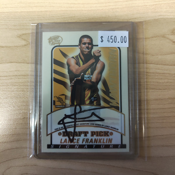 2005 Select Tradition Draft Pick Signature Lance Franklin Hawthorn No.174/600