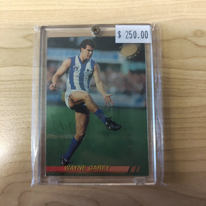 1994 Select Gold Series Wayne Carey North Melbourne No.141 Hand Signed Card
