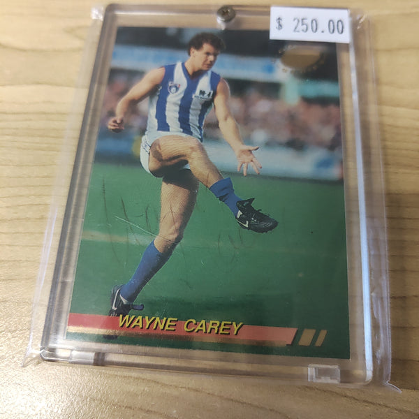 1994 Select Gold Series Wayne Carey North Melbourne No.141 Hand Signed Card