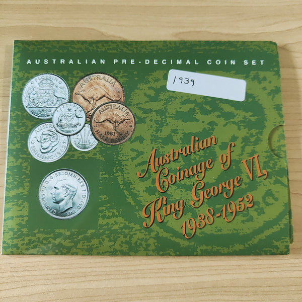 Australia 1939 Coinage of King George VI 1938-1952 Set
