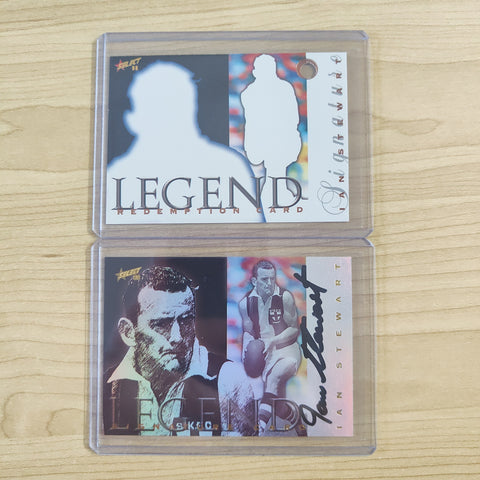 1998 Select Legend Signature Redemption Card Ian Stewart St Kilda No.087/100