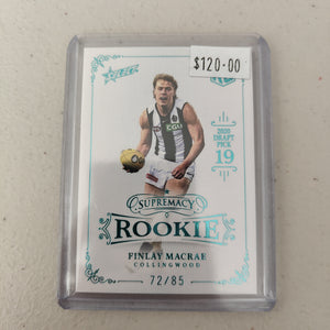 2021 Select Supremacy Rookie Finlay Macrae Collingwood No.72/85