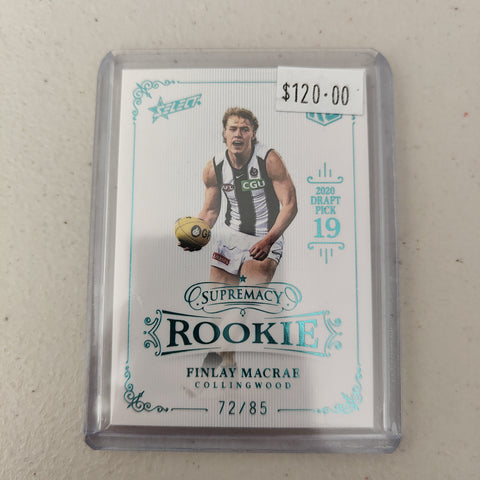 2021 Select Supremacy Rookie Finlay Macrae Collingwood No.72/85