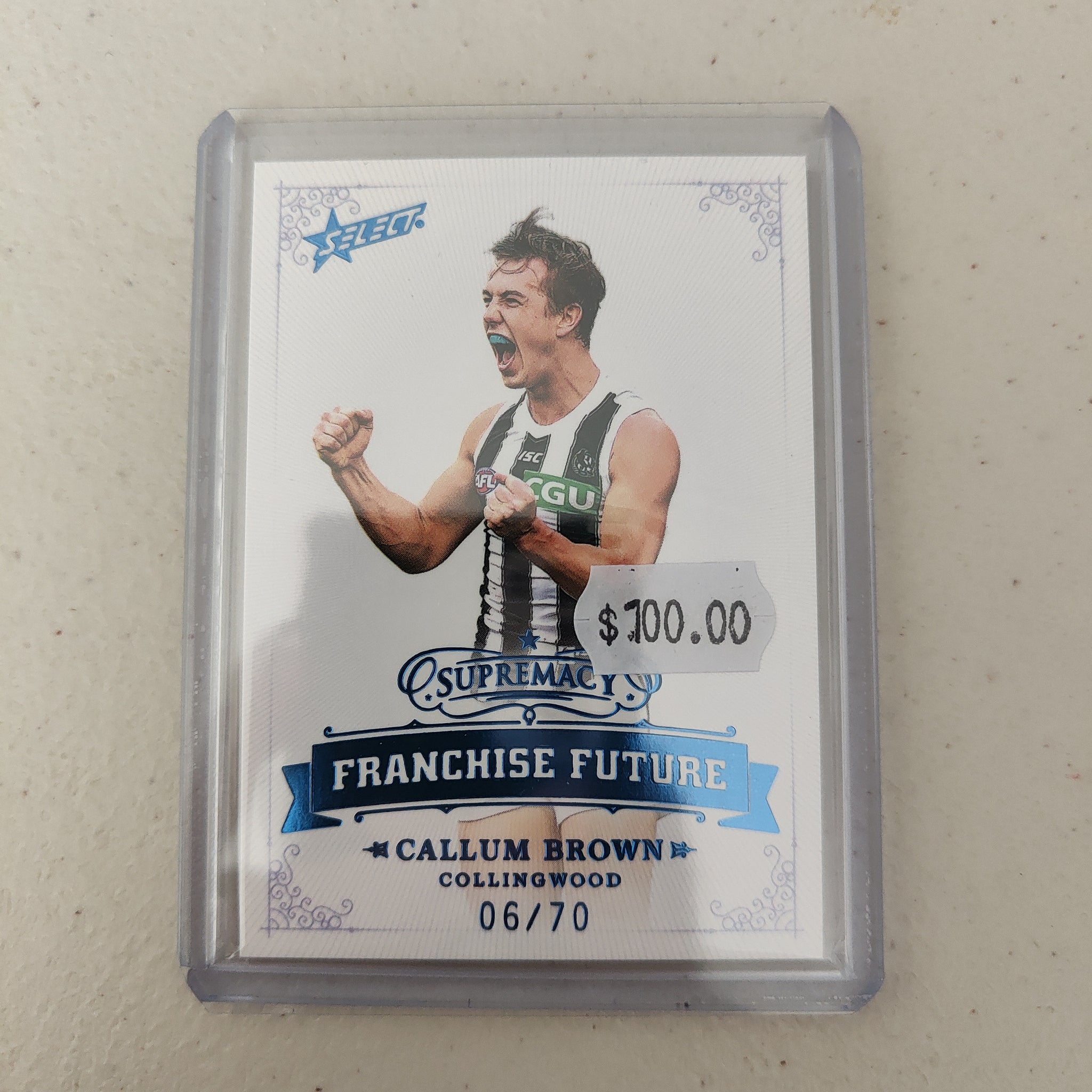 2021 Select Supremacy Franchise Future Callum Brown Collingwood LOW NUMBER 06/70