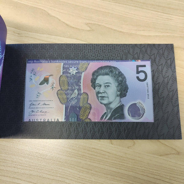 Reserve Bank of Australia Next Generations of $5 Uncirculated Banknote Folder