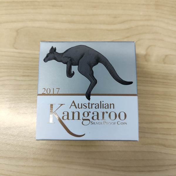 Australia 2017 Perth Mint 25c Australian Kangaroo 1/4oz Silver Proof Coin