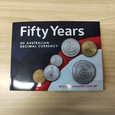2016 Downies Uncirculated Year Coin Set The Change Over 50 Years of Decimal Currency