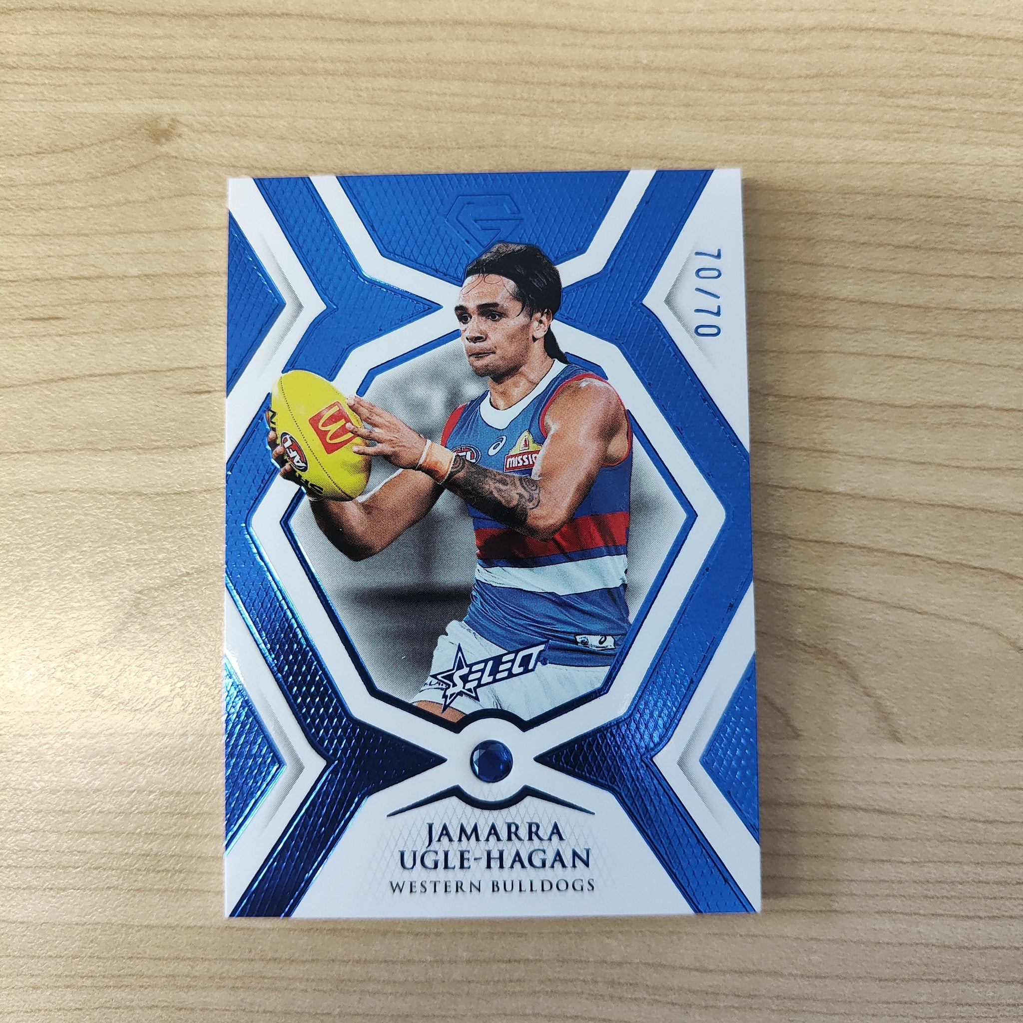 2023 AFL Select Gem Sapphire Card Jamarra Ugle-Hagan Western Bulldogs 2023 AFL Select Gem Sapphire Card Jamarra Ugle-Hagan Western Bulldogs