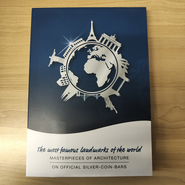 2014-15 Macquarie Mint Solomon Islands Masterpieces of Architecture Famous Landmarks Proof .999 Silver Miniature Bars