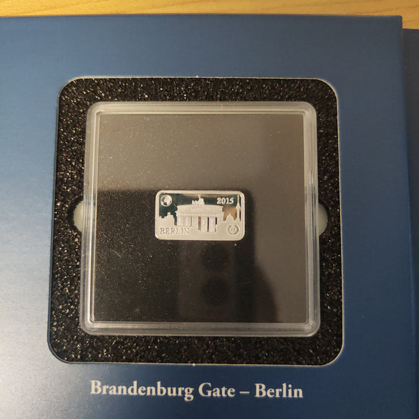 2014-15 Macquarie Mint Solomon Islands Masterpieces of Architecture Famous Landmarks Proof .999 Silver Miniature Bars