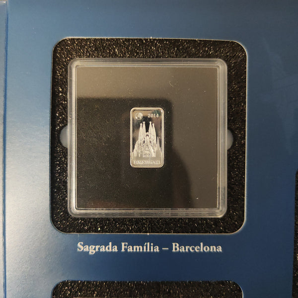 2014-15 Macquarie Mint Solomon Islands Masterpieces of Architecture Famous Landmarks Proof .999 Silver Miniature Bars