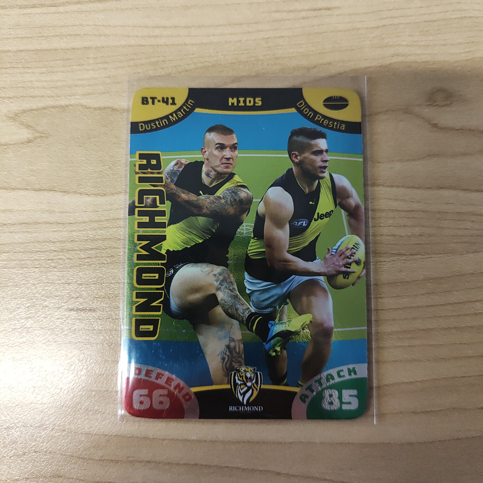 2019 AFL Teamcoach Battle Teams Card Richmond Dustin Martin/Dion Prestia