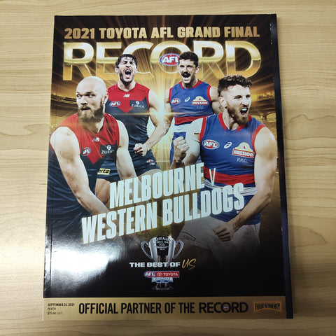 2021 AFL Football Record Grand Melbourne v Western Bulldogs