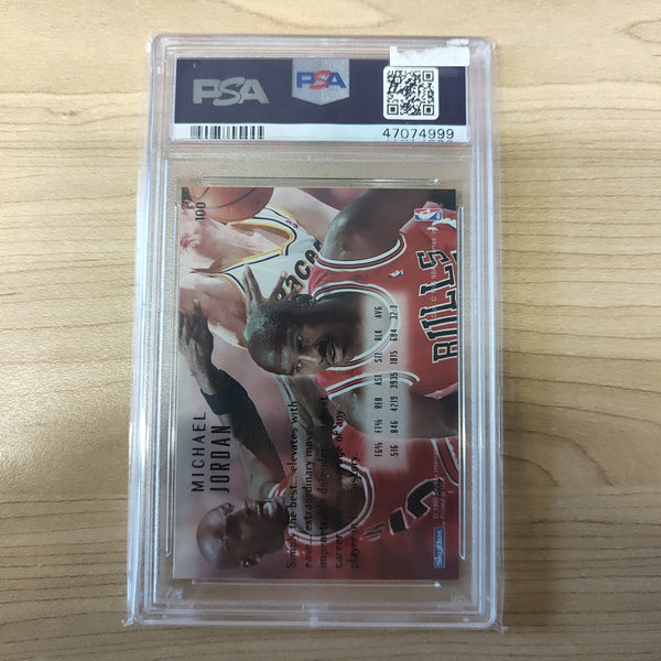 1994 Skybox Emotion Michael Jordan NBA Basketball Card PSA Graded Mint 9