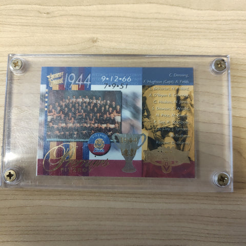 2004 Select Conquest 1944 Premiers Fitzroy LOW NUMBER No.009