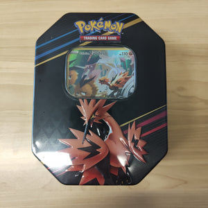 Pokemon TCG Crown Zenith Tin Galarian Zapdos