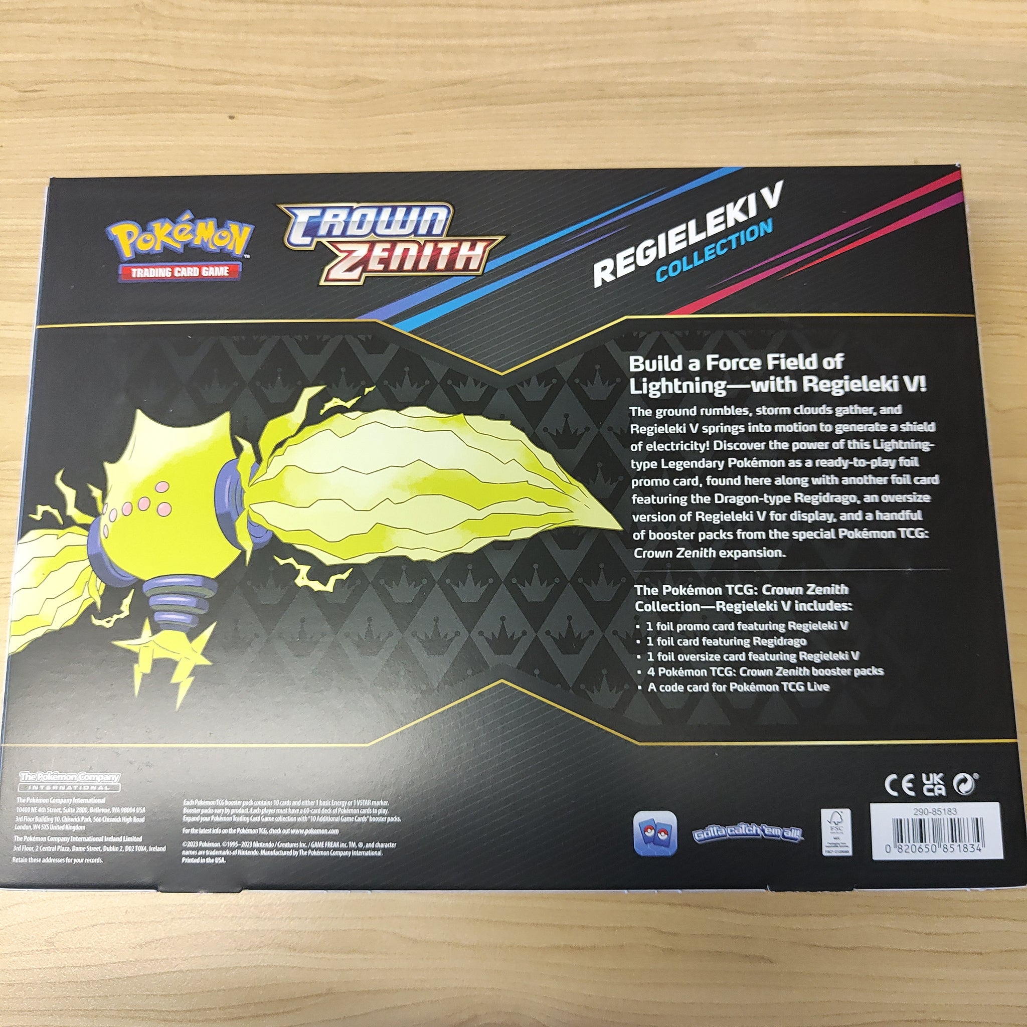 Pokemon TCG Crown Zenith Regieleki V Collection – Shields Stamps & Coins