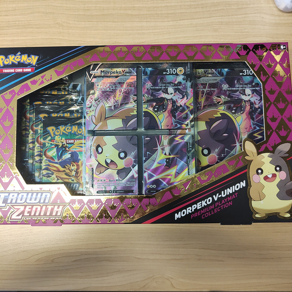 Pokemon TCG Crown Zenith Morpeko V-Union Premium Playmat Collection Shields Stamps & Coins Pokemon TCG Crown Zenith Morpeko V-Union Premium Playmat Collection Shields Stamps & Coins