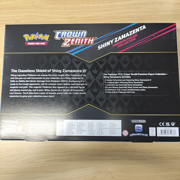 Pokemon TCG Crown Zenith Shiny Zamazenta Premium Figure Collection