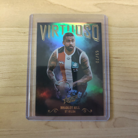 2022 AFL Footy Stars Virtuoso Bradley Hill St Kilda 69/70