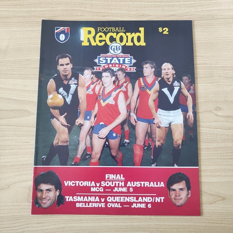 1993 June 5/6 Victoria v SA, TAS v QLD/NT AFL Football Final State of Origin Record