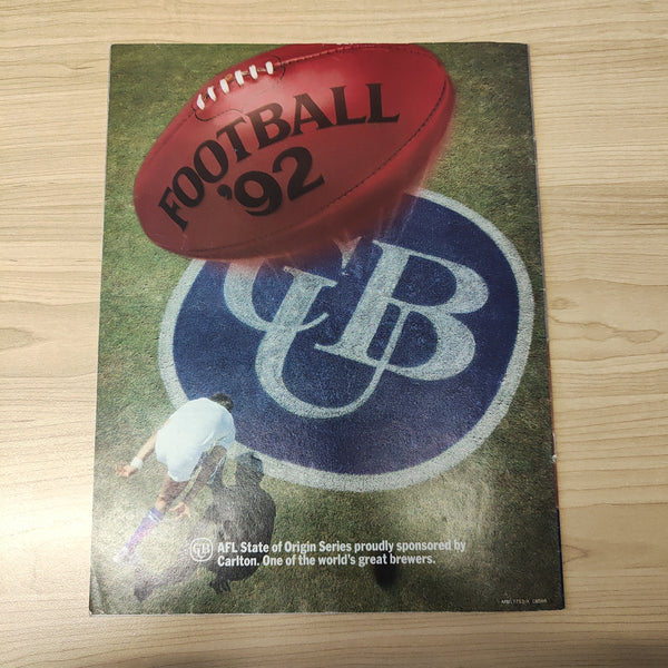 AFL 1992 May 26 Victoria v Western Australia at the MCG State of Origin Football Record