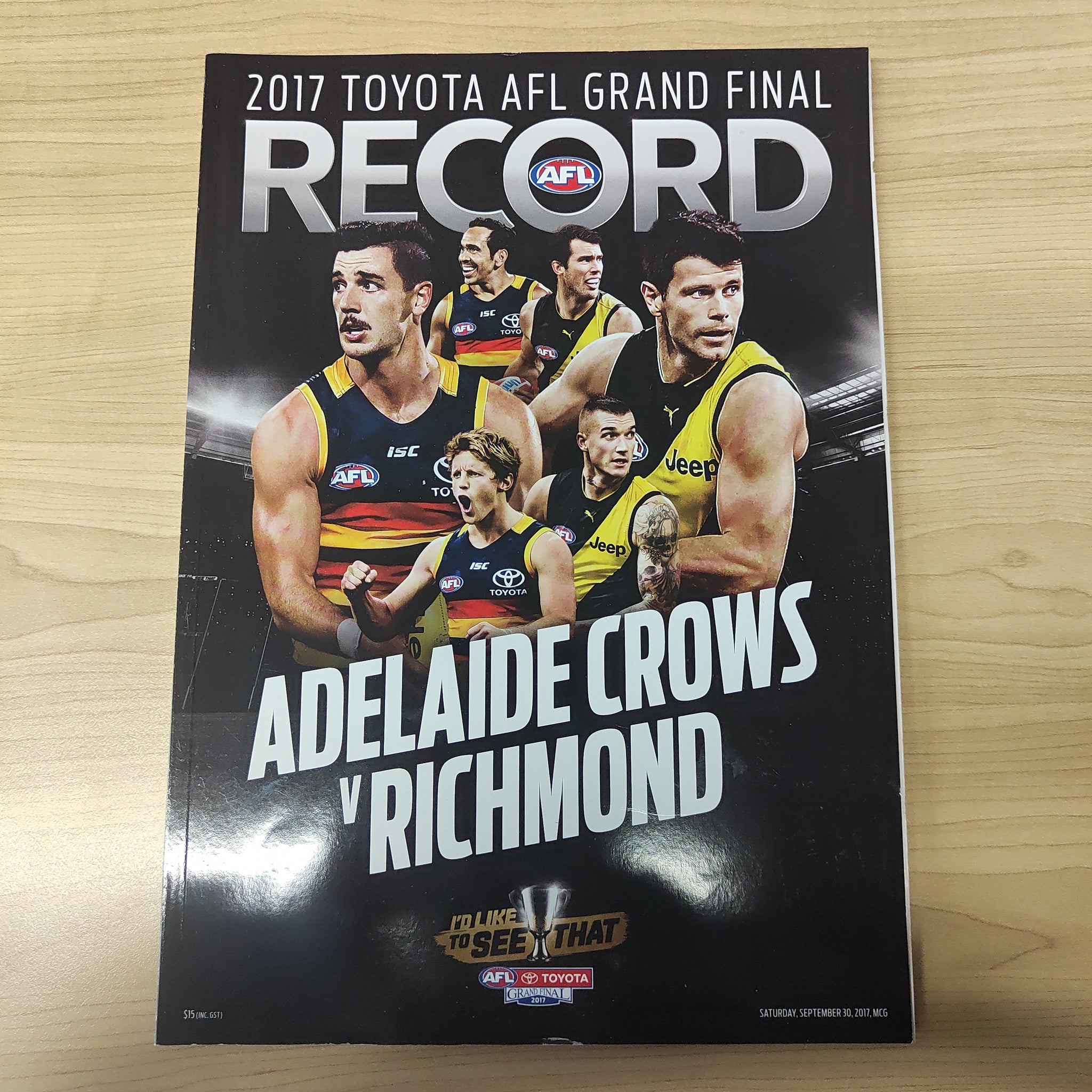 2017 AFL Grand Final Football Record Adelaide v Richmond