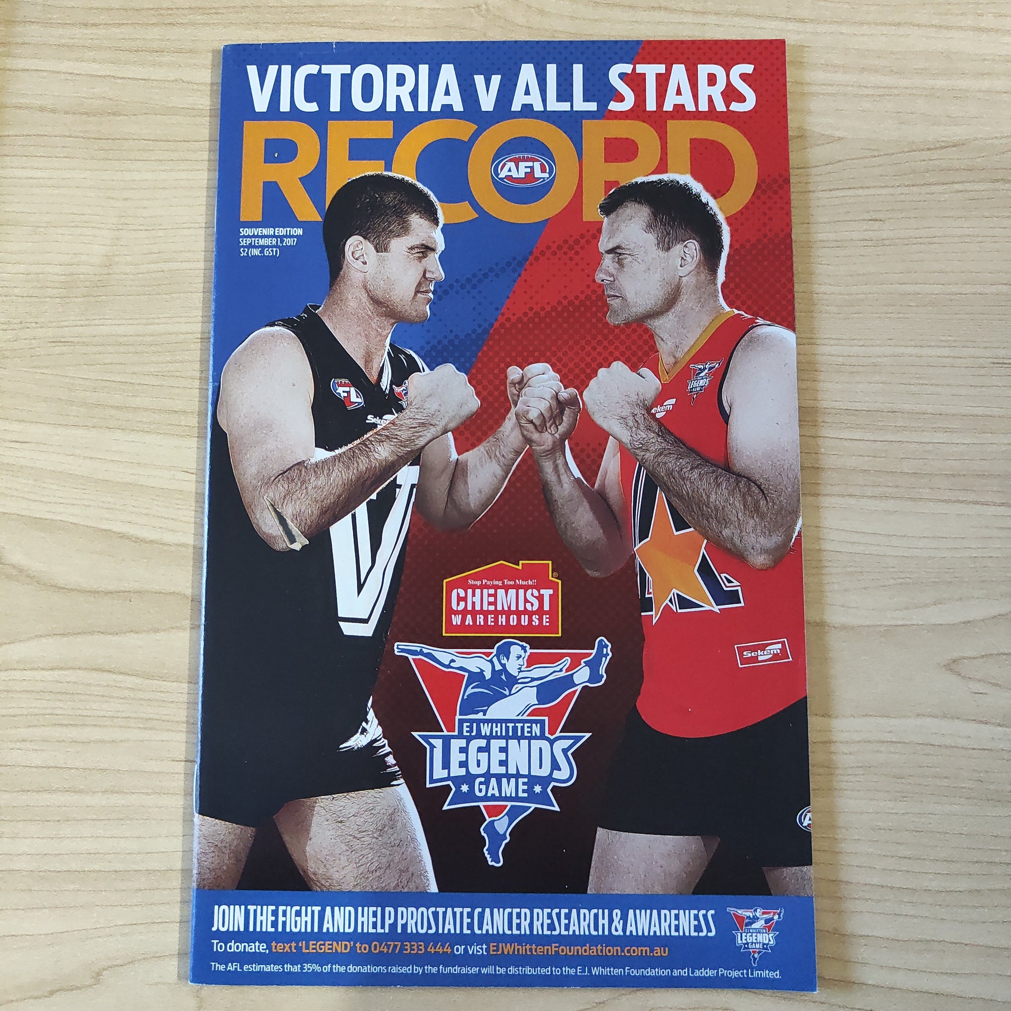 2017 E. J. Whitten Legends Game Football Record Victoria v All-Stars