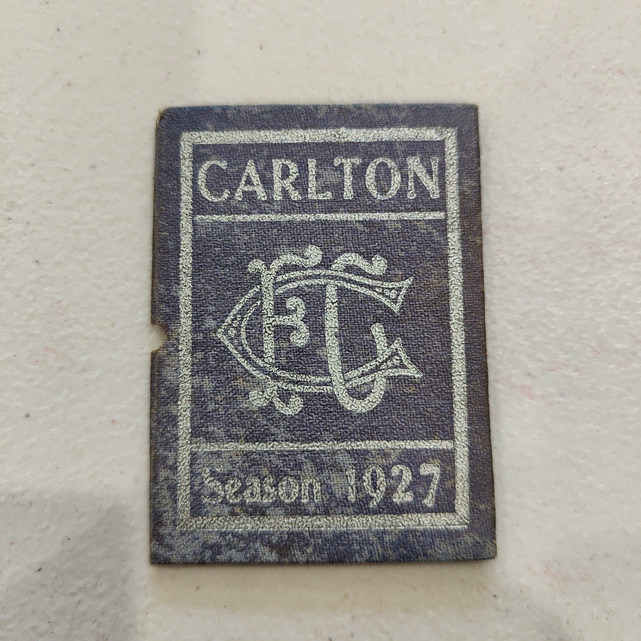 VFL 1927 Carlton Football Club Membership Season Ticket No.150