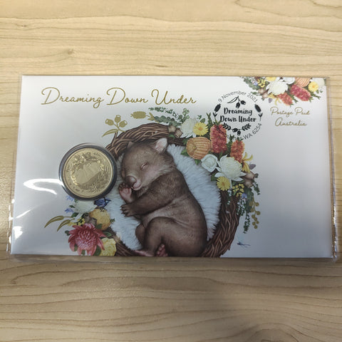 2021 Australia $1 Dreaming Down Under Common Wombat PNC