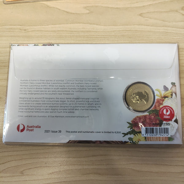 2021 Australia $1 Dreaming Down Under Common Wombat PNC