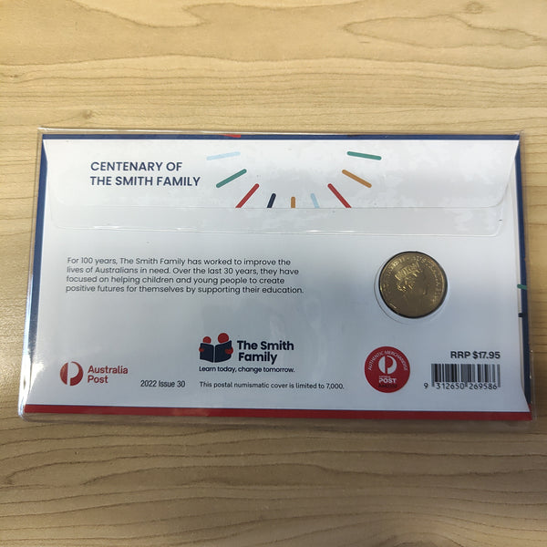 2022 Australia Post $1 Centenary of the Smith Family PNC