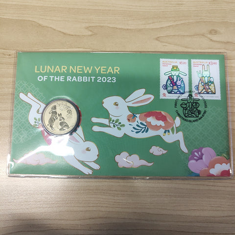 2023 Australia $1 Lunar New Year of the Rabbit PNC