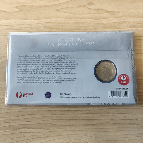 2022 Australia $1 The Queen's Platinum Jubilee PNC ANDA Overprint 703/750