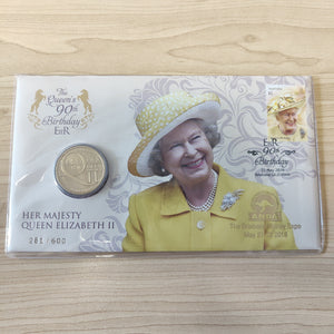 2016 Australia $1 The Queen's 90th Birthday PNC ANDA Overprint 281/600