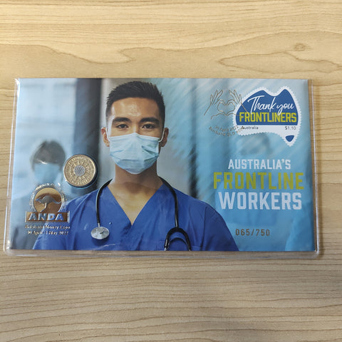 2022 Australia $1 Australia's Frontline Workers PNC ANDA Overprint 065/750