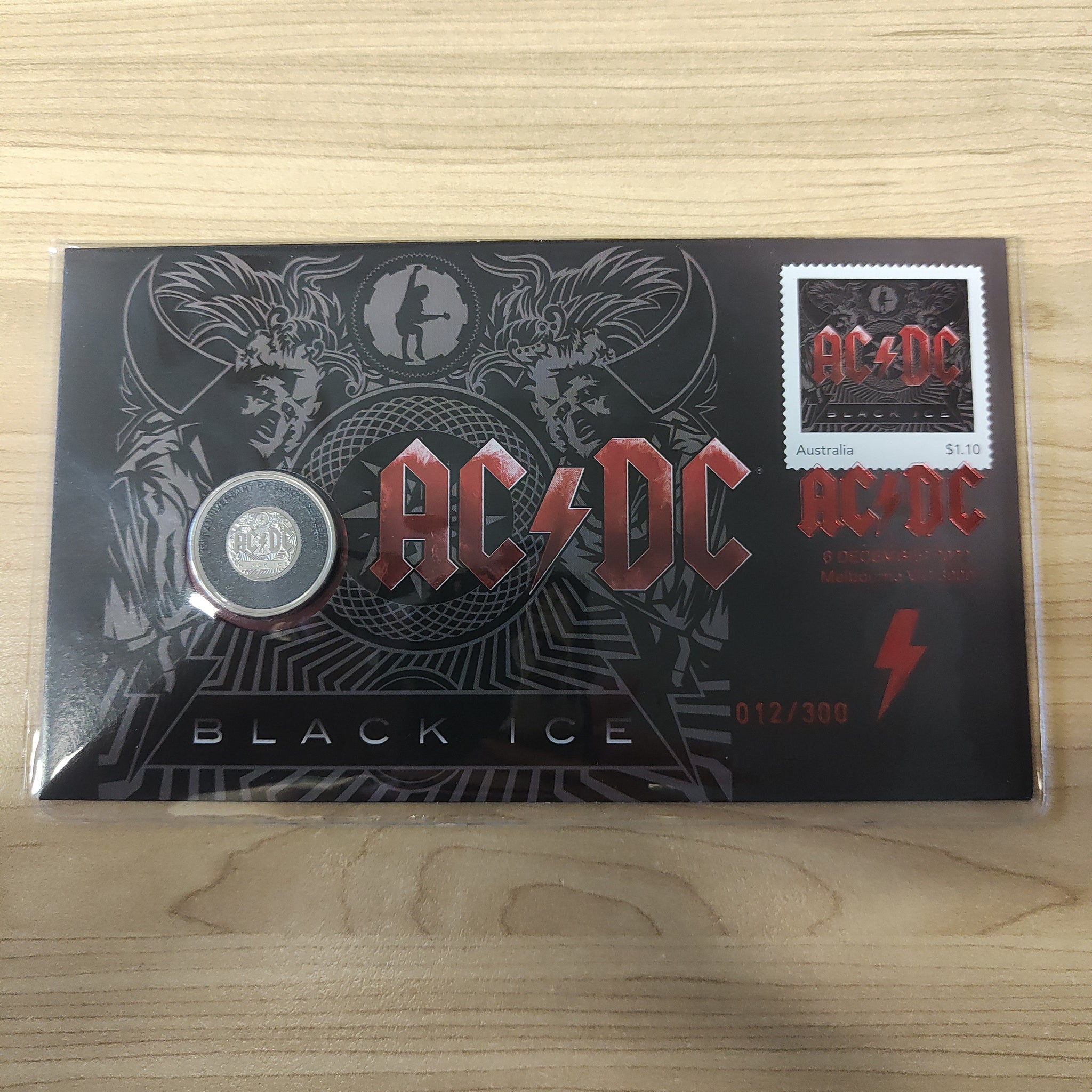 2022 Australia 20c AC/DC ACDC Black Ice PNC Limited Edition Overprinte ...