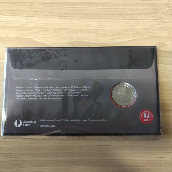 Australia 2022 20c AC/DC ACDC Black Ice PNC Limited Edition Overprinted 012/300