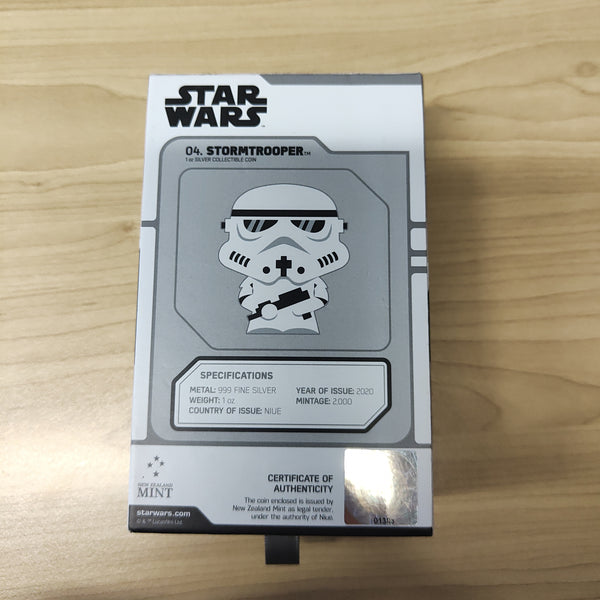 Niue 2020 New Zealand Mint $2 Star Wars Stormtrooper 1oz .999 Silver Coin