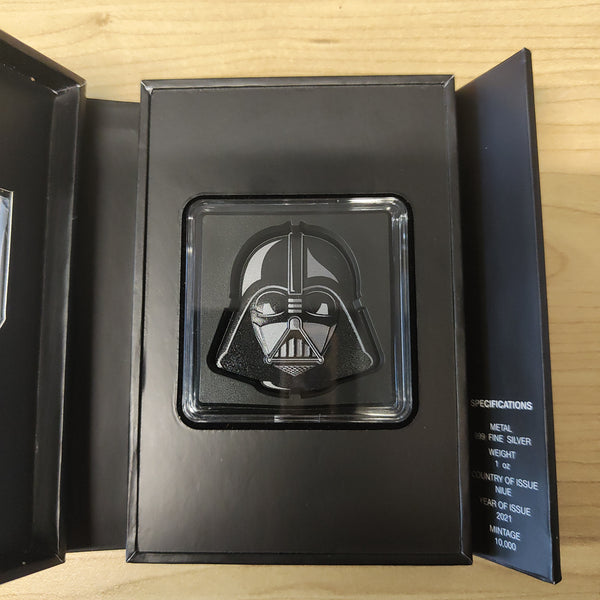 Niue 2021 New Zealand Mint $2 Star Wars Darth Vader 1oz .999 Silver Coin