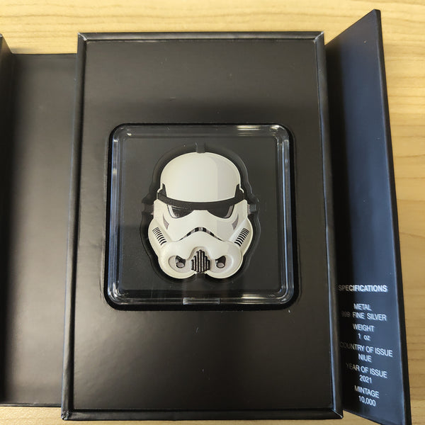 Niue 2021 New Zealand Mint $2 Star Wars Imperial Stormtrooper 1oz .999 Silver Coin