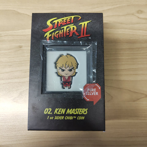 Niue 2021 New Zealand Mint $2 Street Fighter II Ken Masters 1oz .999 Silver Coin