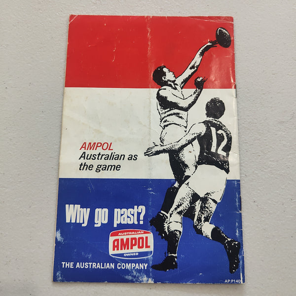 VFL 1968 1 June Ampol Football Record Carlton v St Kilda; NSW v Victoria