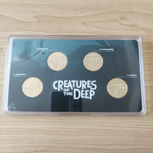 2023 RAM $1 Creatures of the Deep Tripodfish Four Coin Mintmark & Privy Mark Uncirculated Set