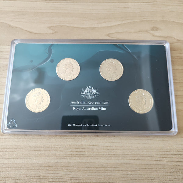 2023 RAM $1 Creatures of the Deep Tripodfish Four Coin Mintmark & Privy Mark Uncirculated Set