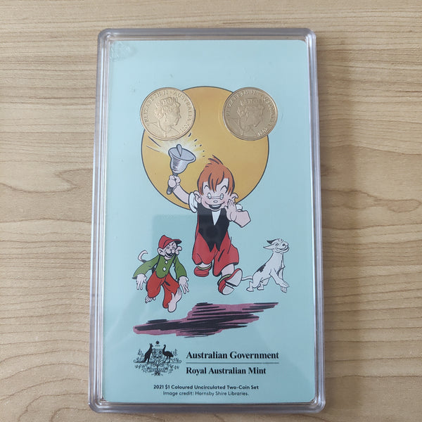 2021 RAM $1 Ginger Meggs 100 Years Coloured $1 Uncirculated Set