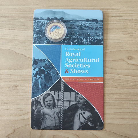 2022 RAM $1 Bicentenary of Royal Agricultural Societies & Shows Coloured Carded Coin