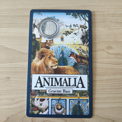 2021 RAM 20c Animalia Graeme Base Coloured Uncirculated Carded Coin