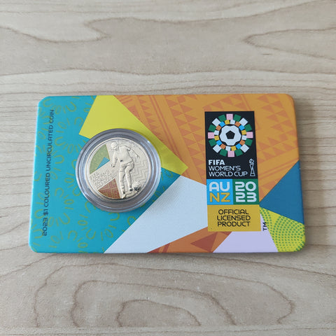 2023 RAM $1 FIFA Women's World Cup Coloured Carded Uncirculated Coin